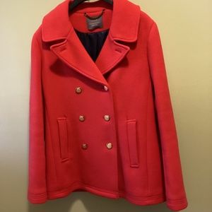 J Crew Stadium Cloth by Nello Gori, size 14, Red